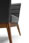 Callisto arm chair in black, detail